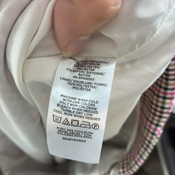 LOFT Plaid School Girl Skirt Woman’s Sz 6 Small Pink Preppy Academia Clueless - Picture 7 of 8